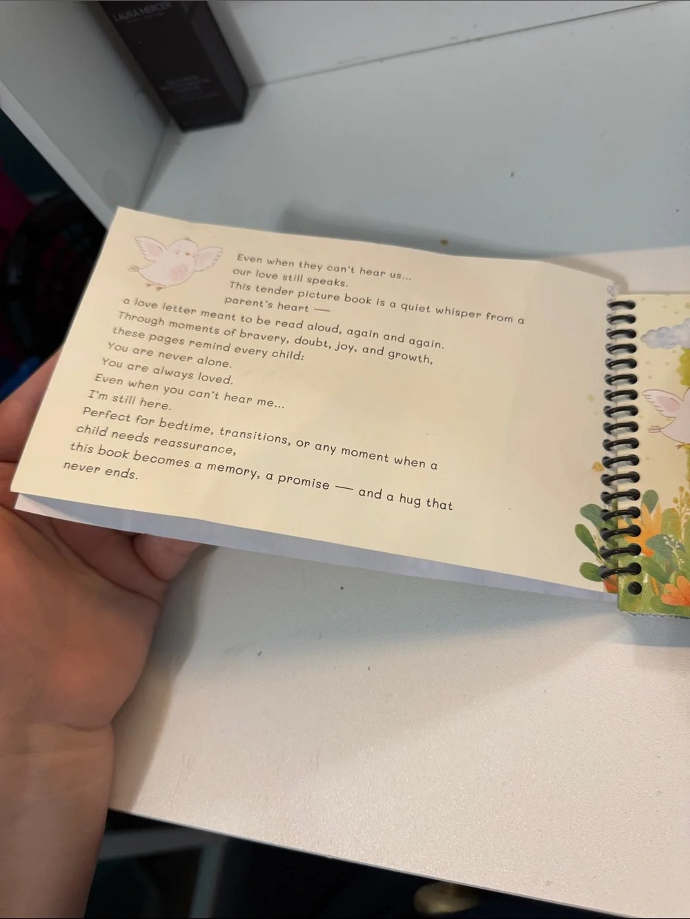Love You Spiral book  - Green Floral Cover